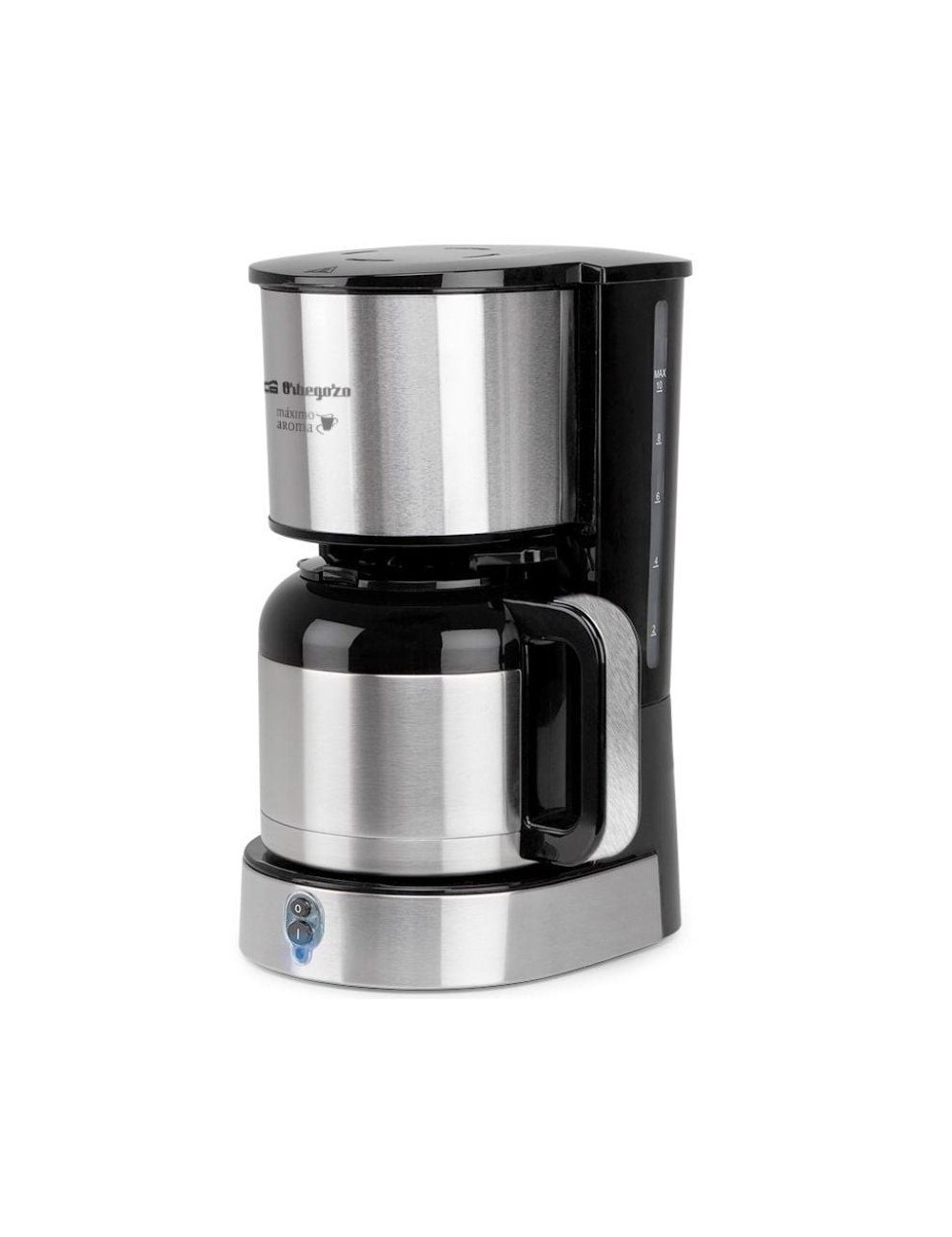 Cafetera de Goteo Orbegozo CG 5020/ 12 Tazas/ Plata