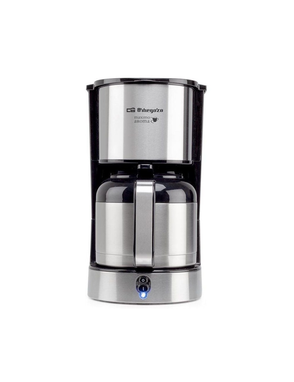 Cafetera de Goteo Orbegozo CG 5020/ 12 Tazas/ Plata