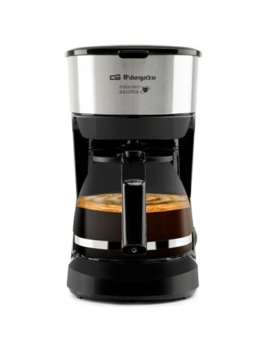 Cafetera de Goteo Orbegozo CG 4506/ 6 Tazas/ Negra y Plata