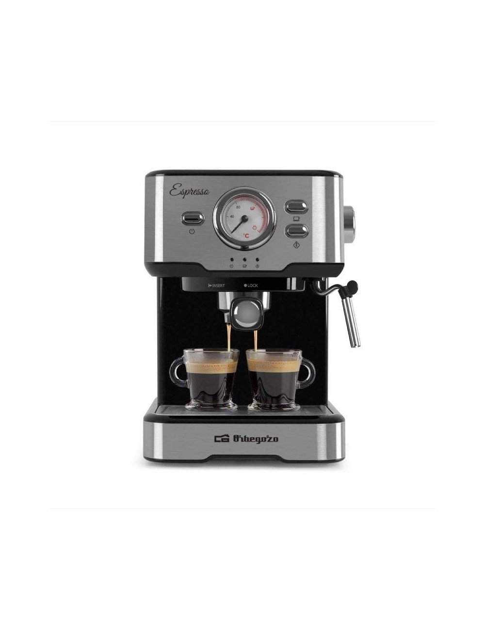 Cafetera Expreso Orbegozo EX 5500/ 1100W/ 20 Bares