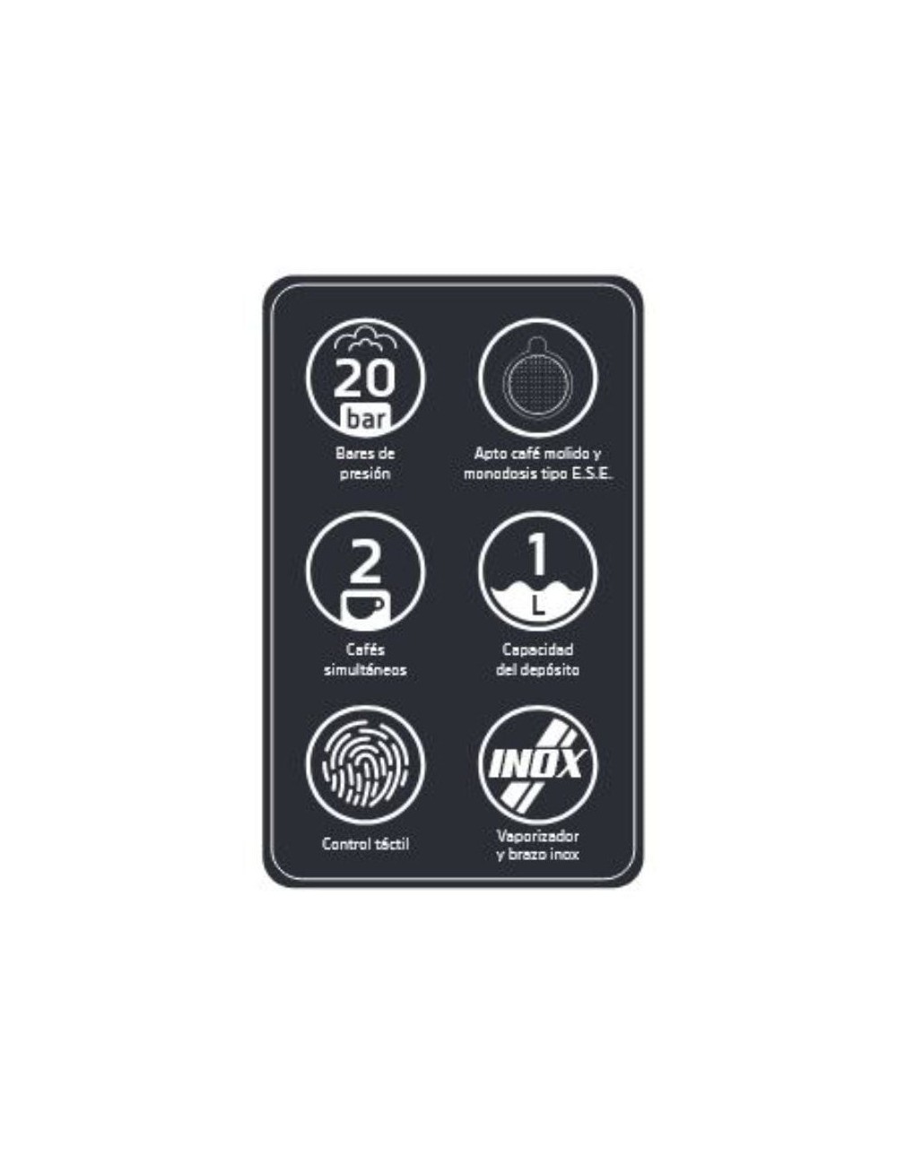 Cafetera Expreso Orbegozo EX 5300/ 950W/ 20 Bares
