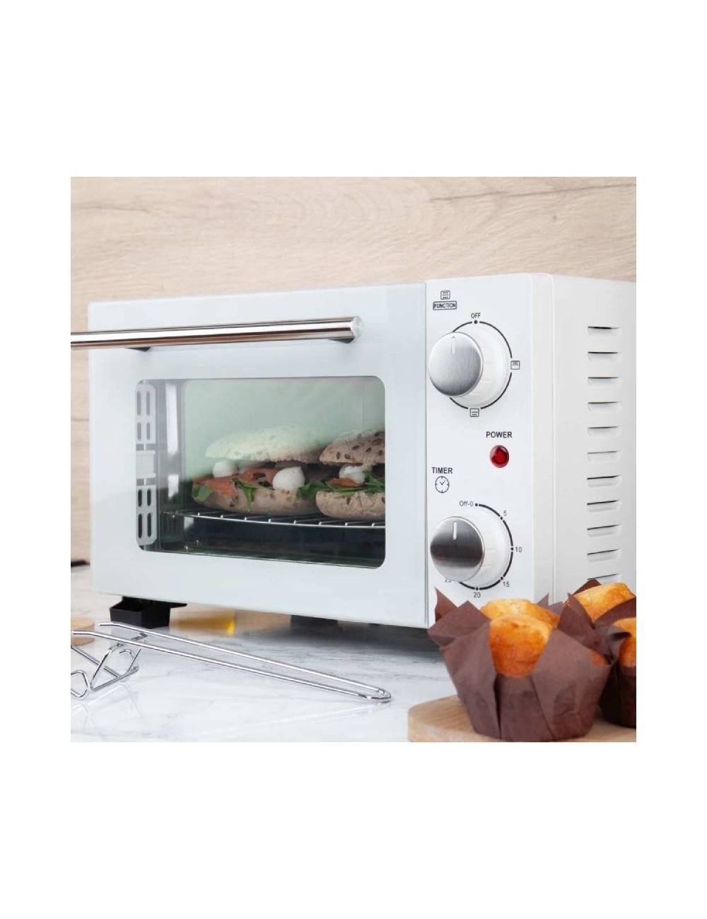 Horno de Sobremesa Orbegozo HO 975/ 800W/ Capacidad 10L/ Blanco