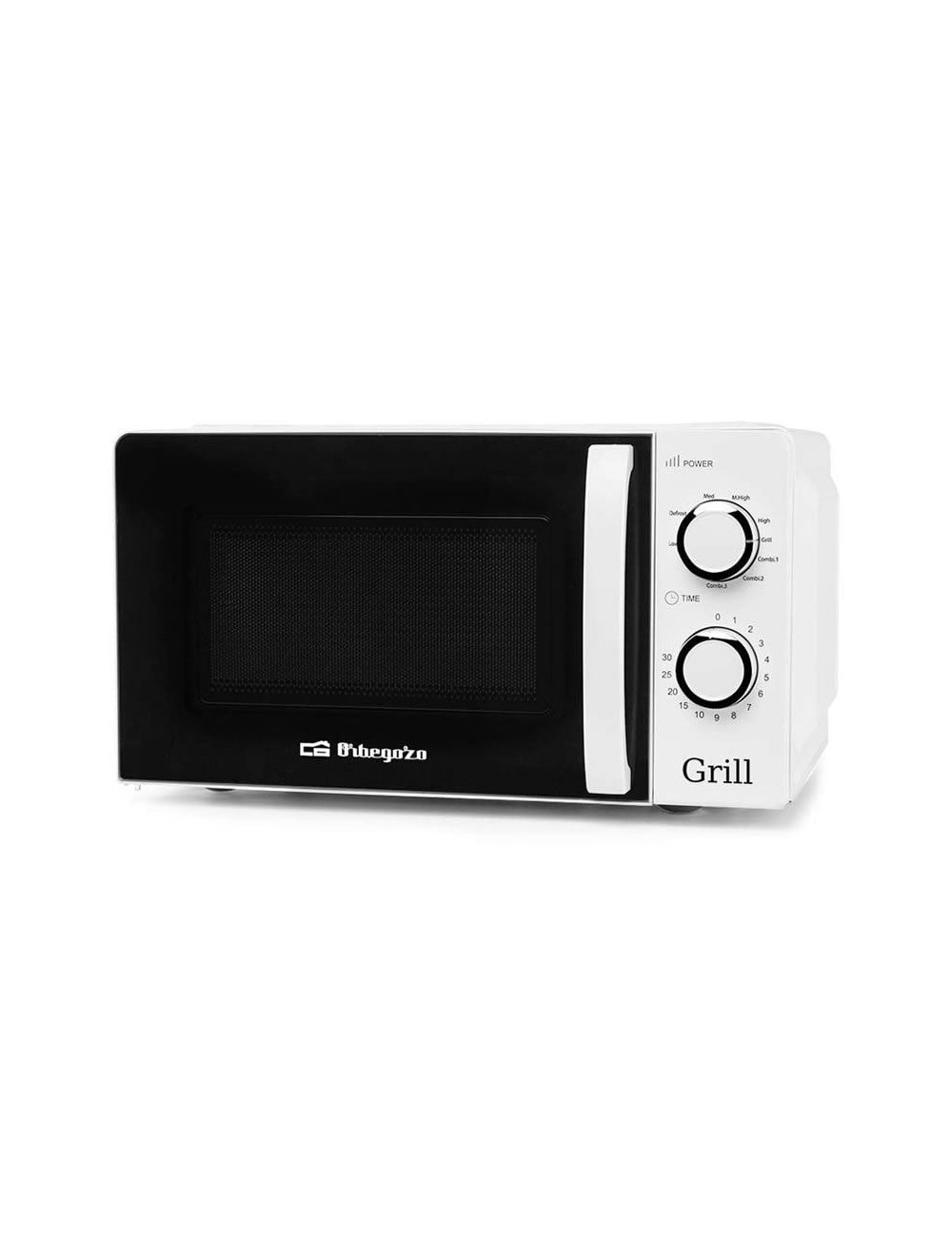 Microondas Orbegozo MIG 2130/ 700W/ Capacidad 20L/ Función Grill/ Blanco