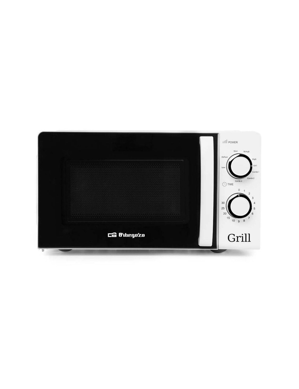 Microondas Orbegozo MIG 2130/ 700W/ Capacidad 20L/ Función Grill/ Blanco