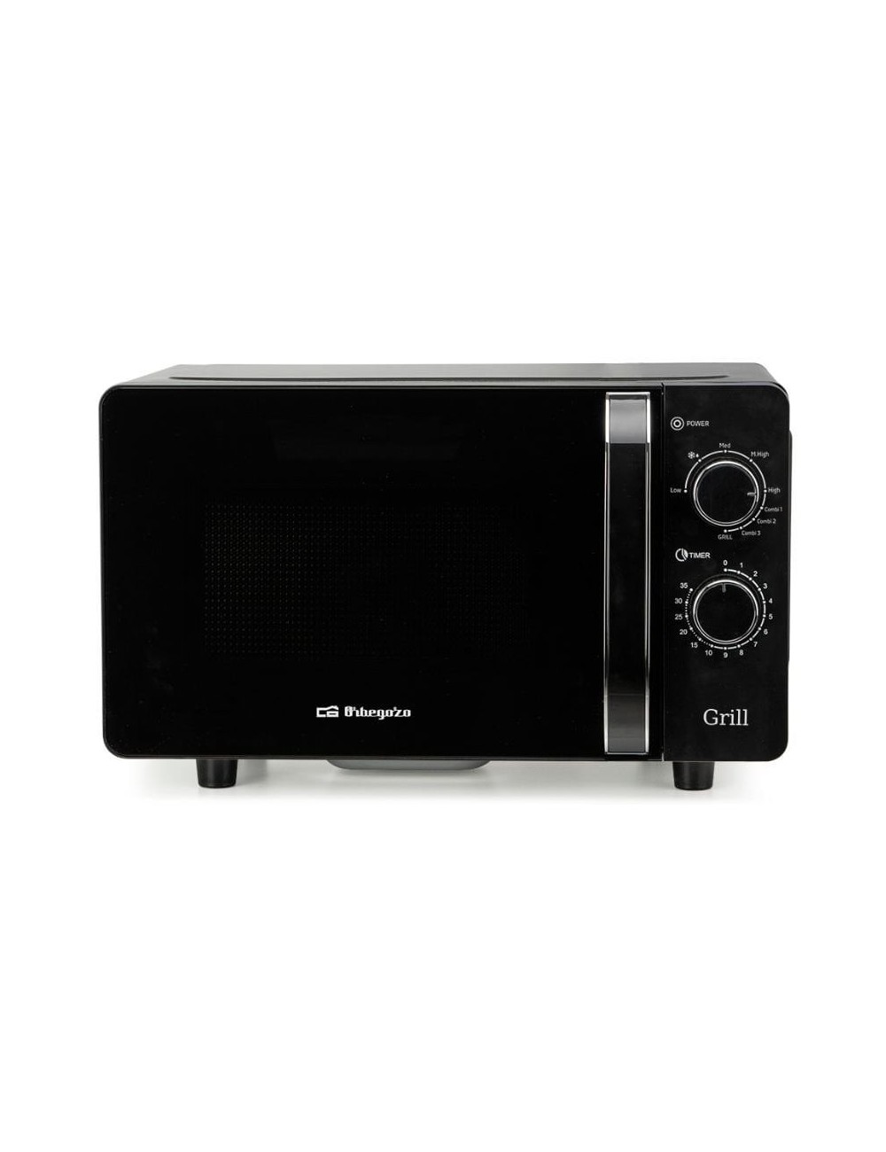 Microondas Orbegozo MIG 2071 CE/ 700W/ Capacidad 20L/ Función Grill/ Negro