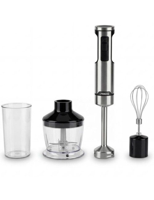 Batidora de mano Princess 221236/ 1500W/ 5 Velocidad/ Capacidad 0.8L/ Incluye Picadora y Batidor