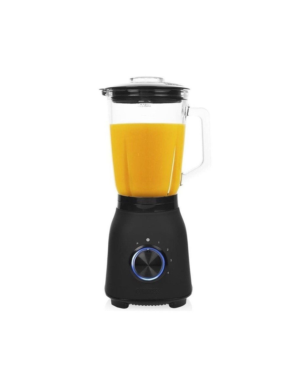 Batidora de vaso Princess Black Steel 212092/ 1000W/ 4 Velocidades/ Capacidad 1.5L
