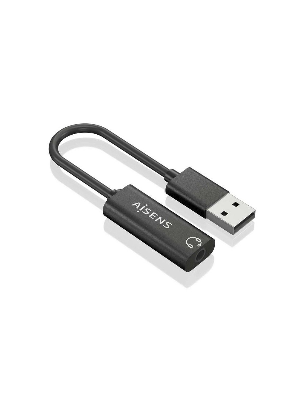 Tarjeta de Sonido Aisens A106-0770/ USB Macho - Jack 3.5 Hembra