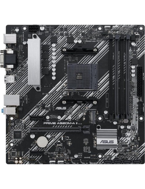 Placa Base Asus Prime A520M-A II/CSM Socket AM4/ DDR4/ PCIe 3.0/ Micro ATX