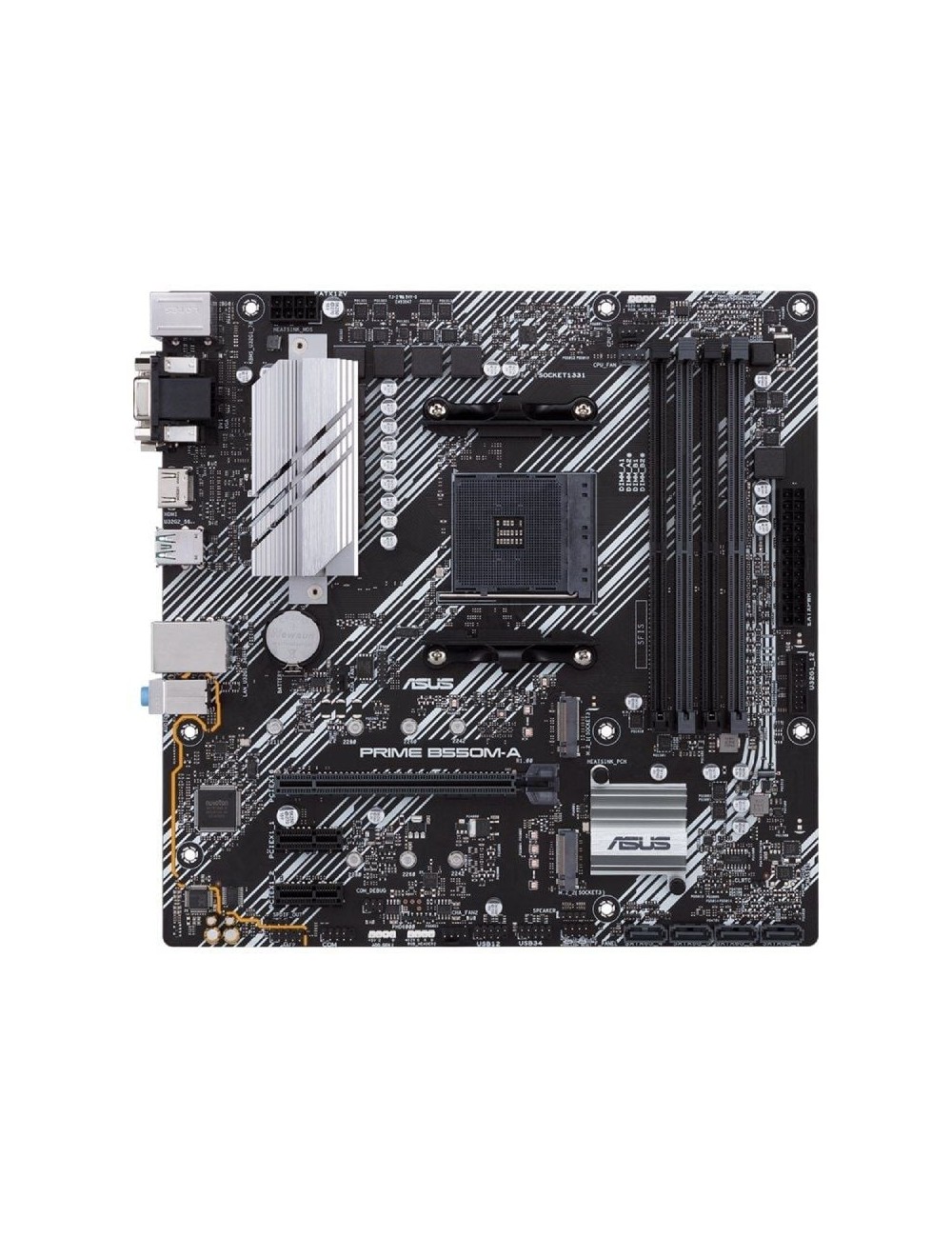 Placa Base Asus Prime B550M-A/CSM Socket AM4/ DDR4/ PCIe 4.0/ Micro ATX