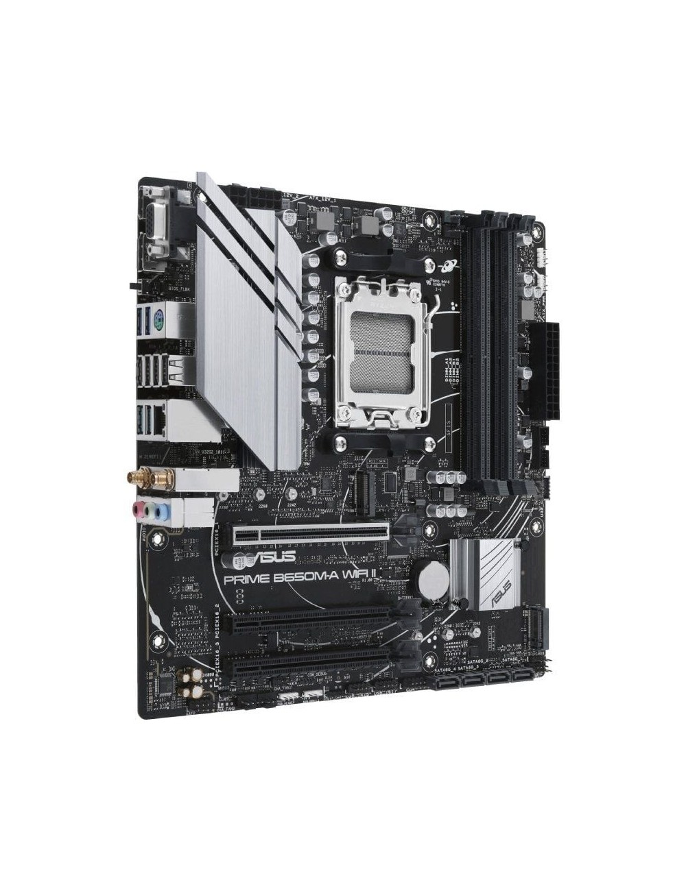 Placa Base Asus Prime B650M-A WIFI II Socket AM5/ DDR5/ PCIe 5.0/ Micro ATX