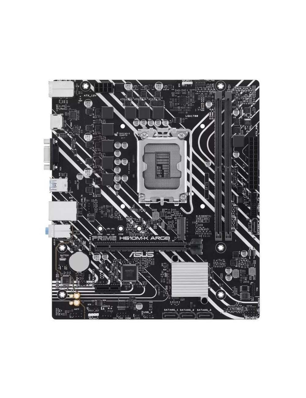 Placa Base Asus Prime H610M-K ARGB Socket 1700/ DDR5/ PCIe 4.0/ Micro ATX