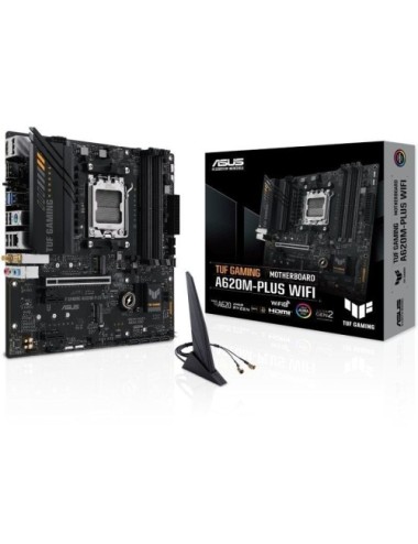 Placa Base Asus TUF GAMING A620M-PLUS WiFi Socket AM5/ DDR5/ PCIe 4.0/ Micro ATX