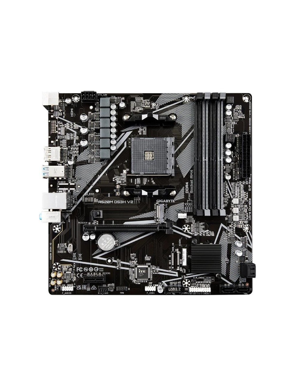 Placa Base Gigabyte A520M DS3H V2 Socket AM4/ DDR4/ PCIe 3.0/ Micro ATX