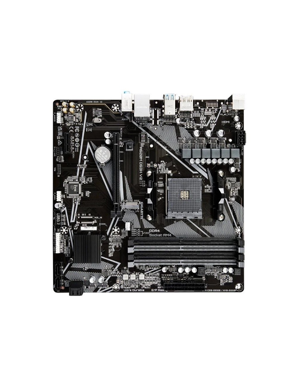 Placa Base Gigabyte A520M DS3H V2 Socket AM4/ DDR4/ PCIe 3.0/ Micro ATX