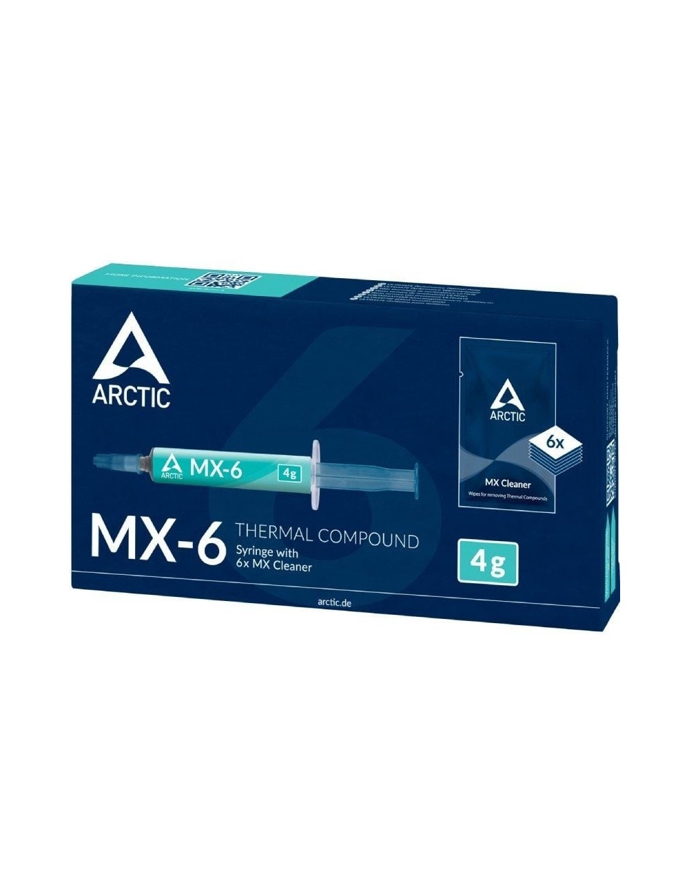 Pasta Térmica Arctic MX-6/ 4g/ Incluye 6 Toallitas