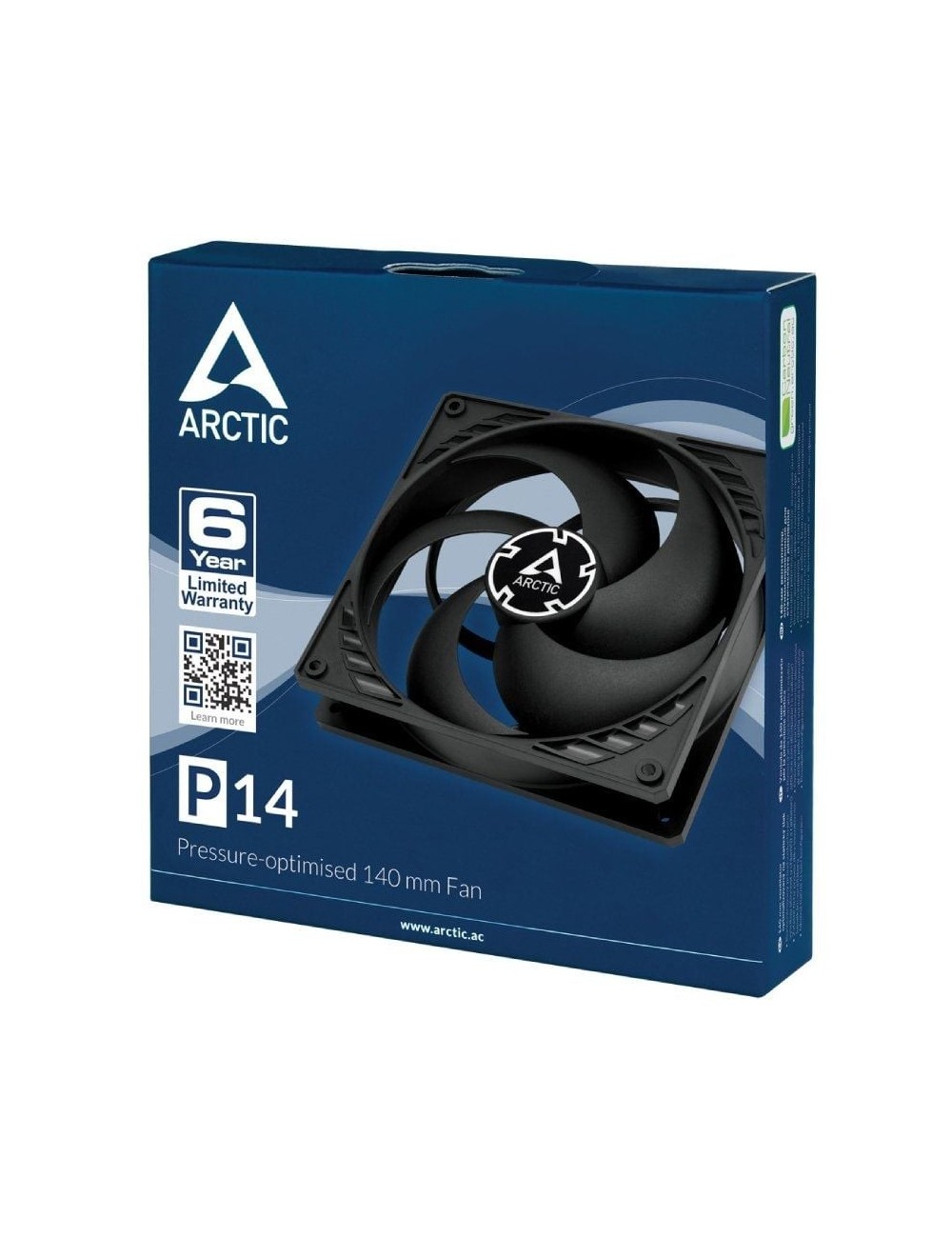 Ventilador Arctic P14/ 14cm/ Negro