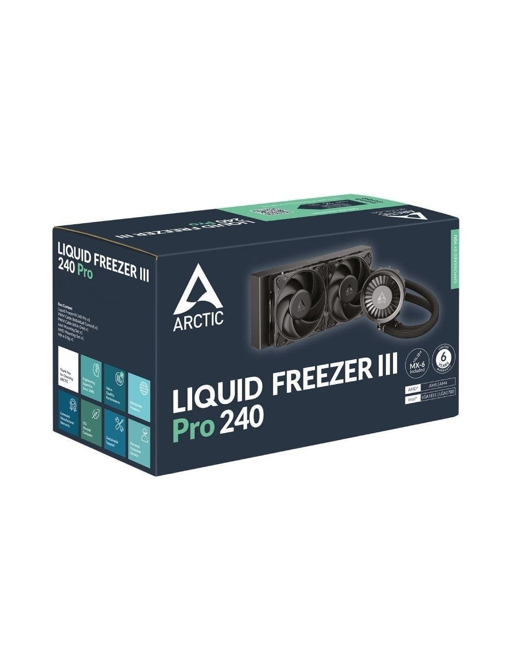 Sistema de Refrigeración Líquida Arctic Liquid Freezer III Pro 240/ Negro
