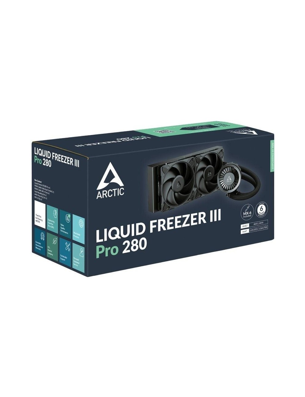 Sistema de Refrigeración Líquida Arctic Liquid Freezer III Pro 280/ Negro
