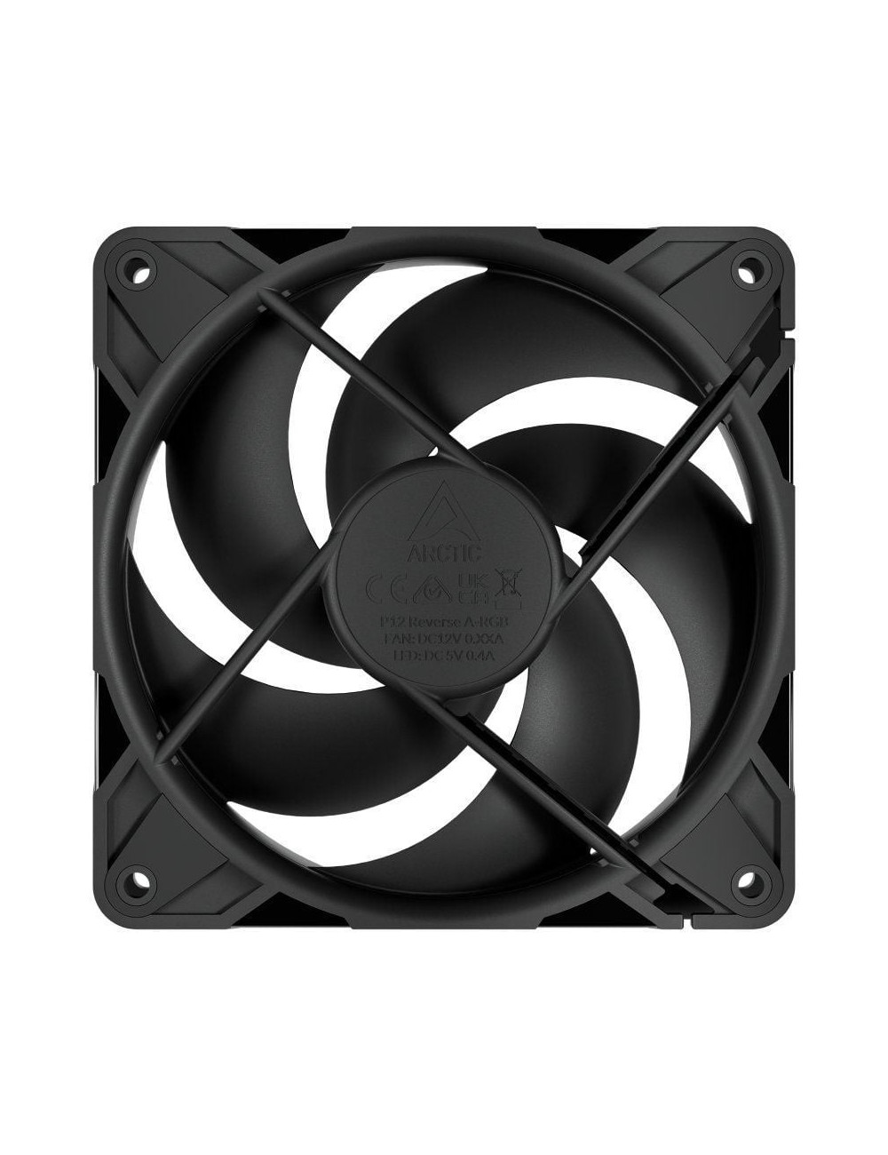 Ventilador Arctic P12 Pro Reverse/ 12cm/ Negro