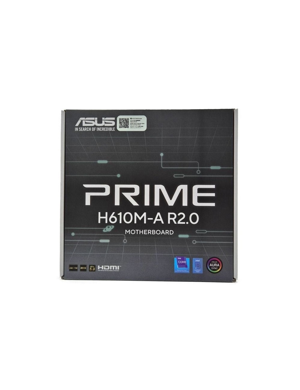 Placa Base Asus Prime H610M-A R2.0/ Socket 1700/ DDR5/ PCIe 4.0/ Micro ATX