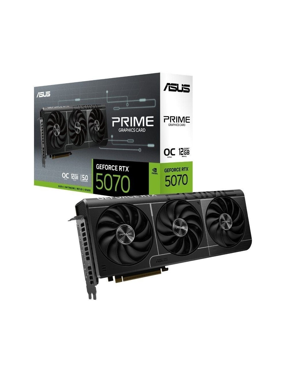 Tarjeta Gráfica Asus Prime GeForce RTX 5070 OC Edition/ 12GB GDDR7