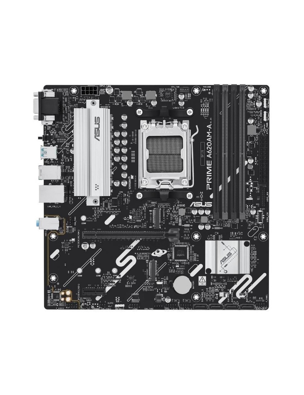 Placa Base Asus A620AM-A-CSM Socket AM5/ DDR5/ PCIe 4.0/ Micro ATX