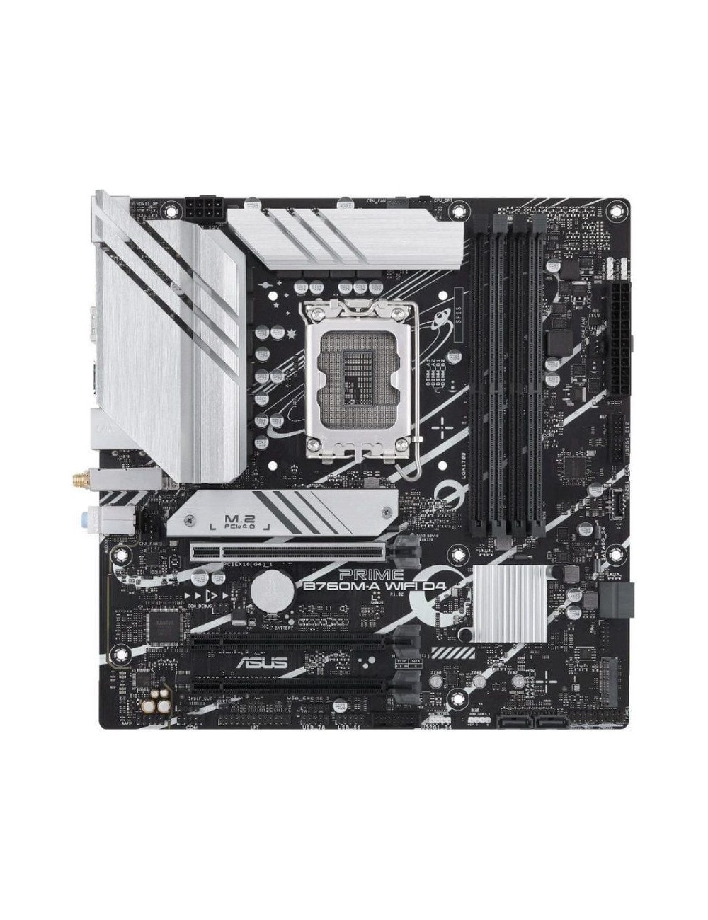 Placa Base Asus Prime B760M-A WIFI D4 Socket 1700/ DDR4/ PCIe 4.0/ Micro ATX