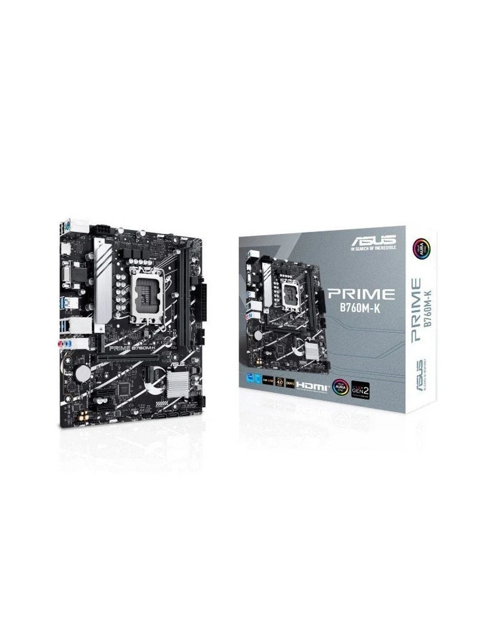Placa Base Asus Prime B760M-K Socket 1700/ DDR5/ PCIe 4.0/ Micro ATX