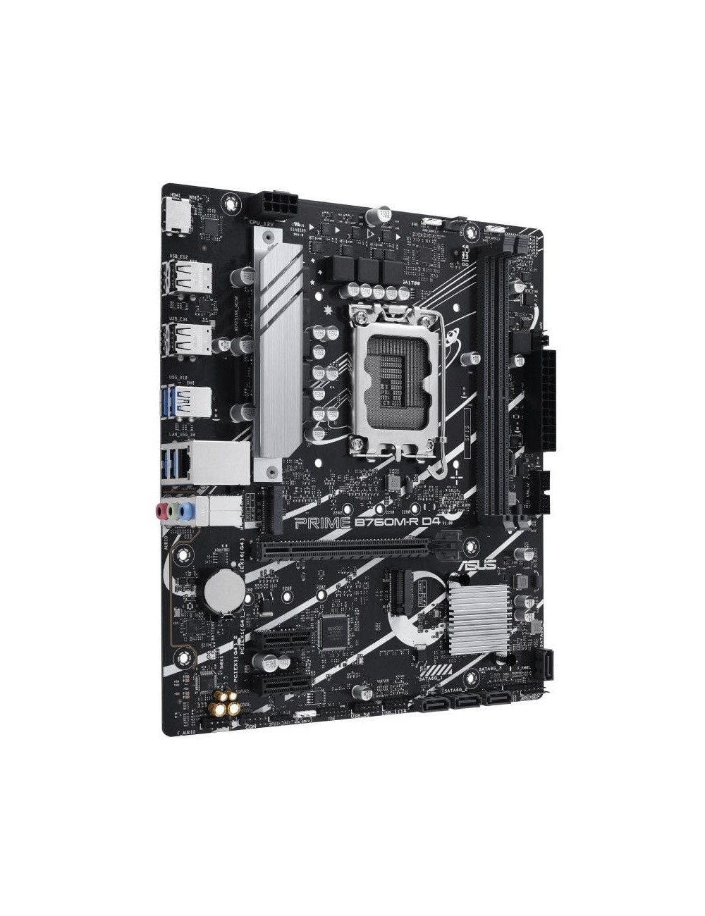 Placa Base Asus Prime B760M-R D4 Socket 1700/ DDR4/ PCIe 4.0/ Micro ATX