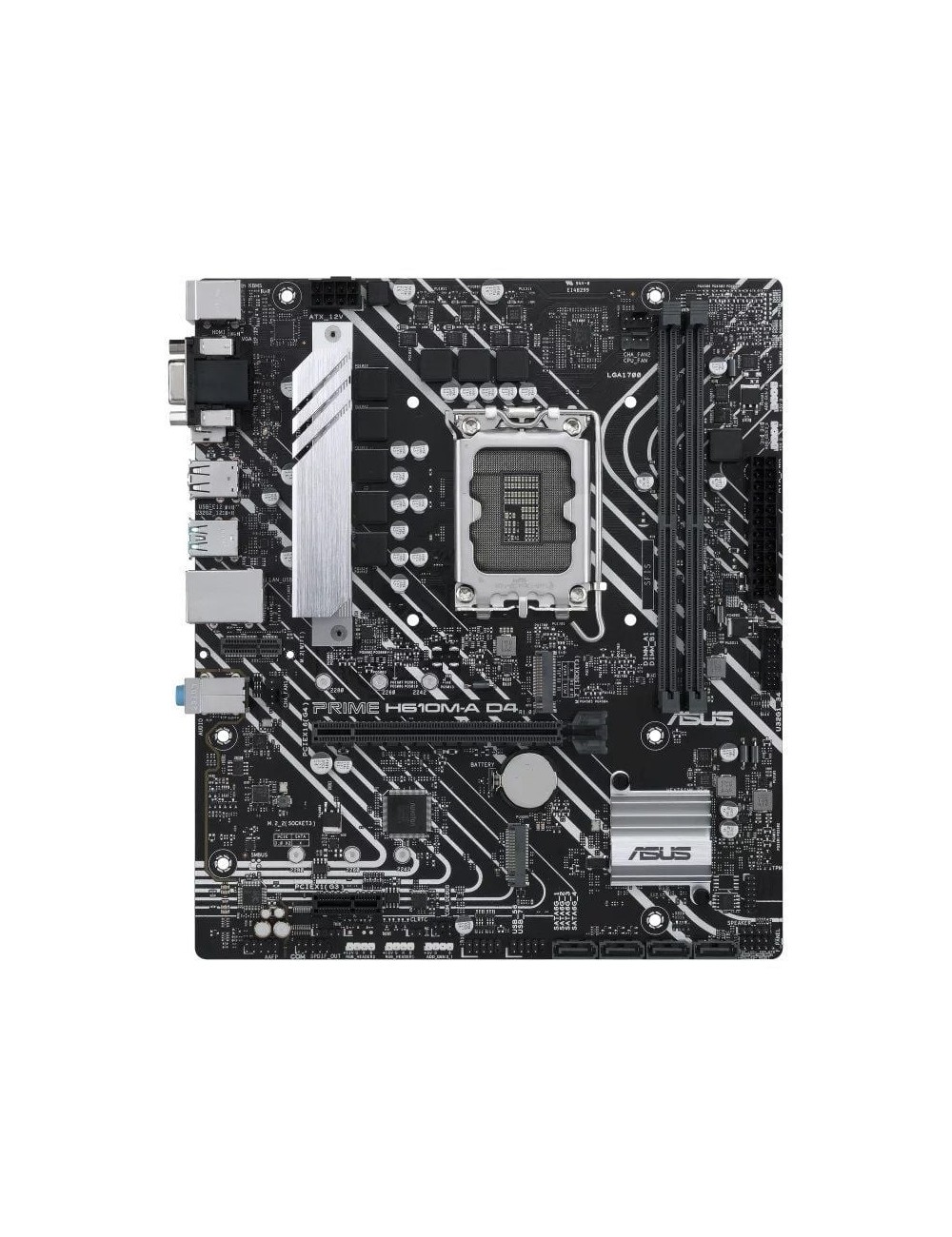 Placa Base Asus Prime H610M-A D4-CSM/ Socket 1700/ DDR4/ PCIe 4.0/ Micro ATX