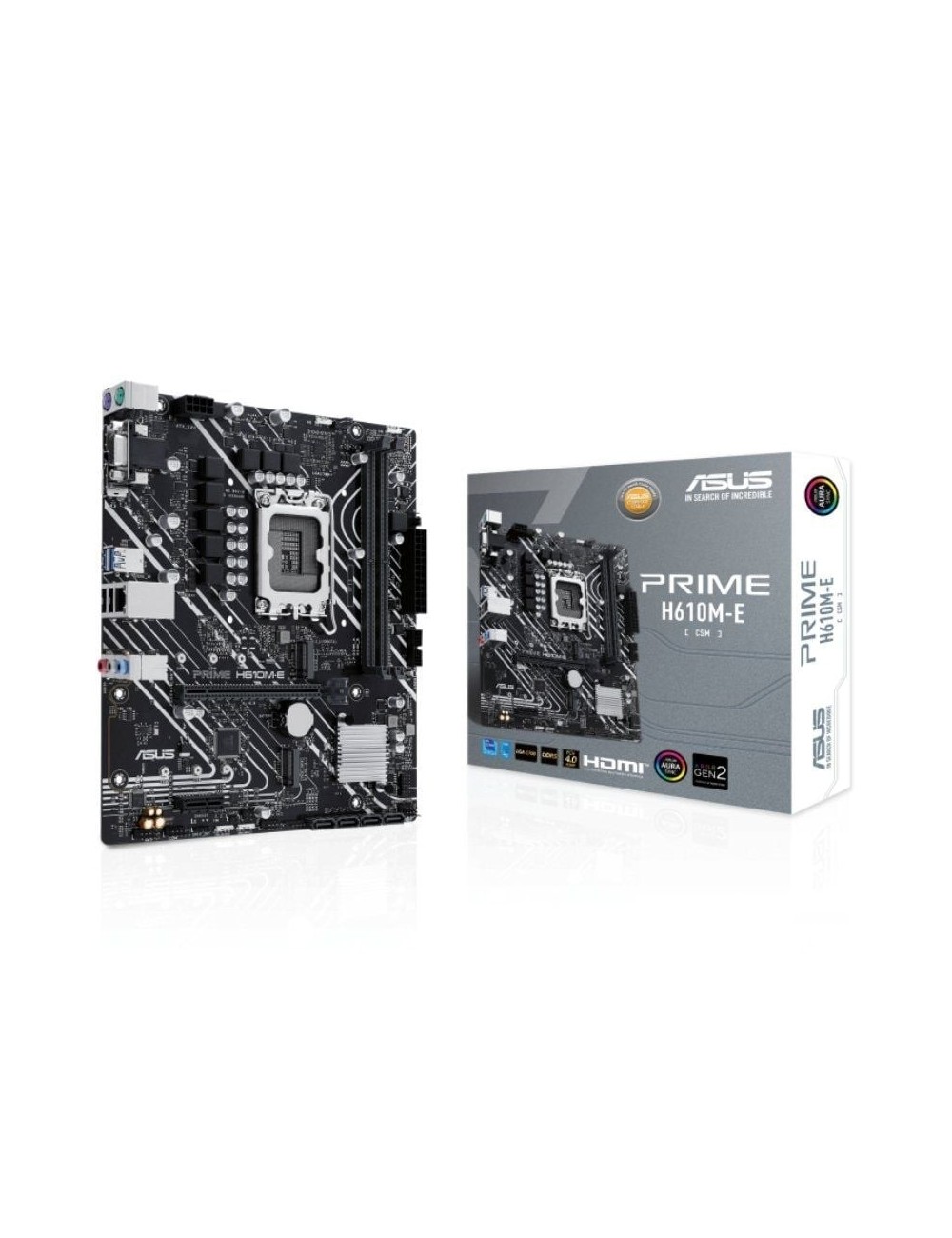 Placa Base Asus Prime H610M-E-CSM/ Socket 1700/ DDR5/ PCIe 4.0/ Micro ATX