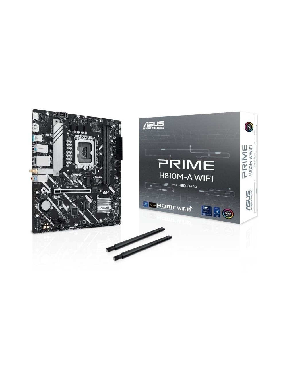 Placa Base Asus Prime H810M-A WIFI Socket 1851/ DDR5/ PCIe 4.0/ Micro ATX