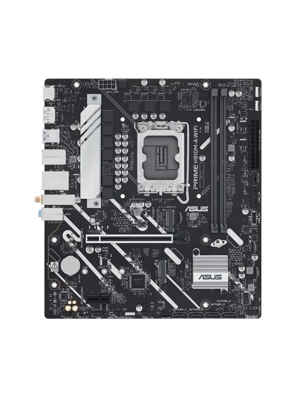 Placa Base Asus Prime H810M-A WIFI Socket 1851/ DDR5/ PCIe 4.0/ Micro ATX