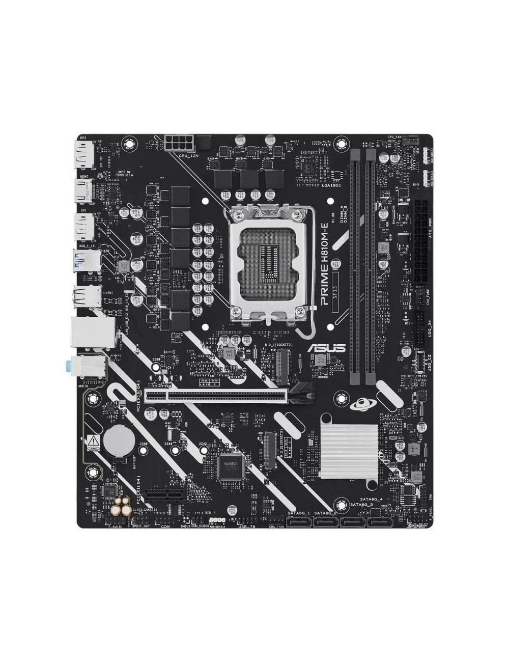 Placa Base Asus Prime H810M-E-CSM/ Socket 1851/ DDR5/ PCIe 4.0/ Micro ATX