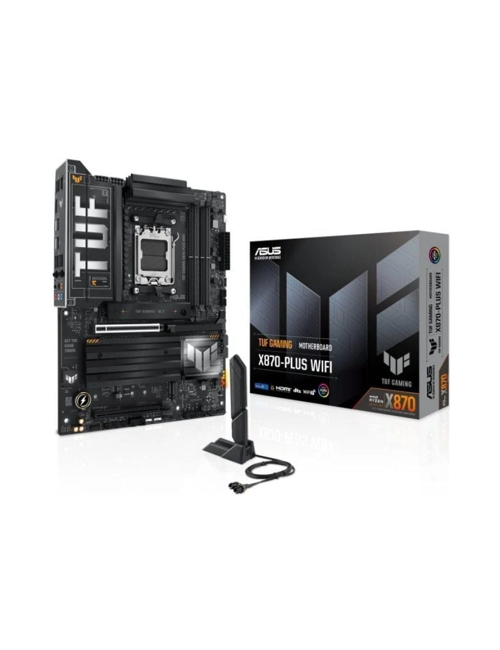 Placa Base Asus TUF GAMING X870-PLUS WIFI/ Socket AM5/ DDR5/ PCIe 5.0