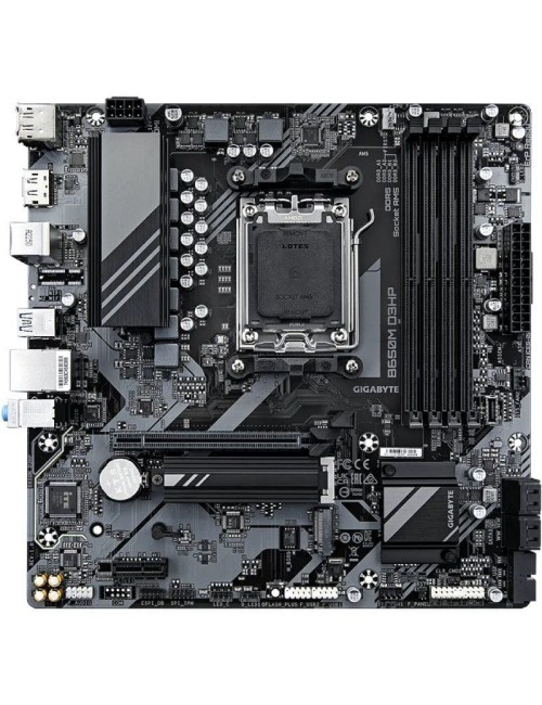 Placa Base Gigabyte B650M D3HP Socket AM5/ DDR5/ PCIe 4.0/ Micro ATX