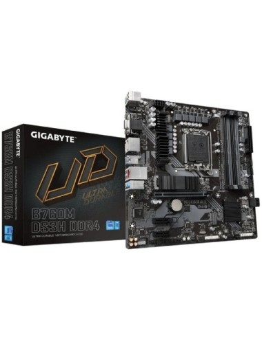 Placa Base Gigabyte B760M DS3H DDR4 Socket 1700/ DDR4/ PCIe 4.0/ Micro ATX