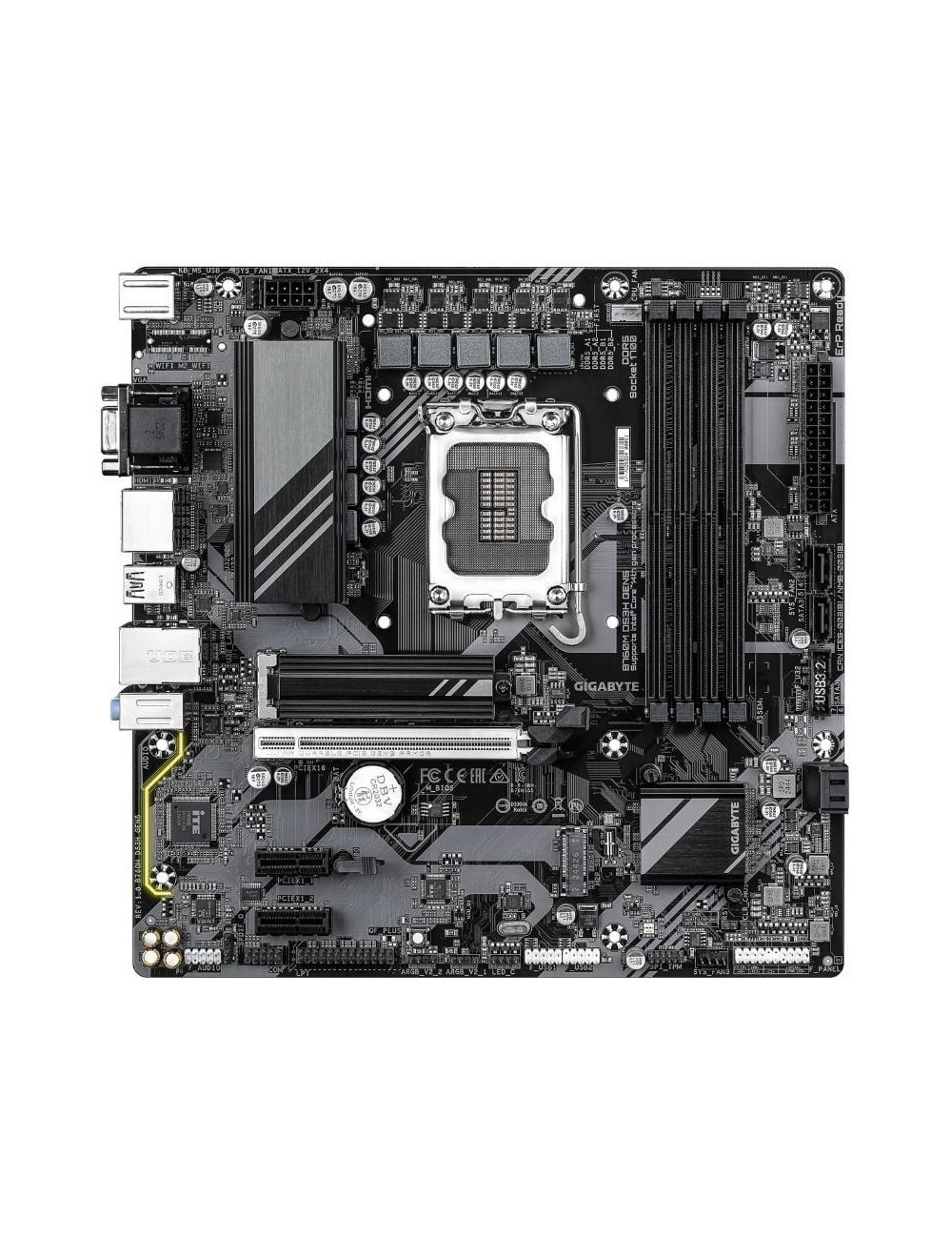 Placa Base Gigabyte B760M DS3H GEN5 Socket 1700/ DDR5/ PCIe 5.0/ Micro ATX