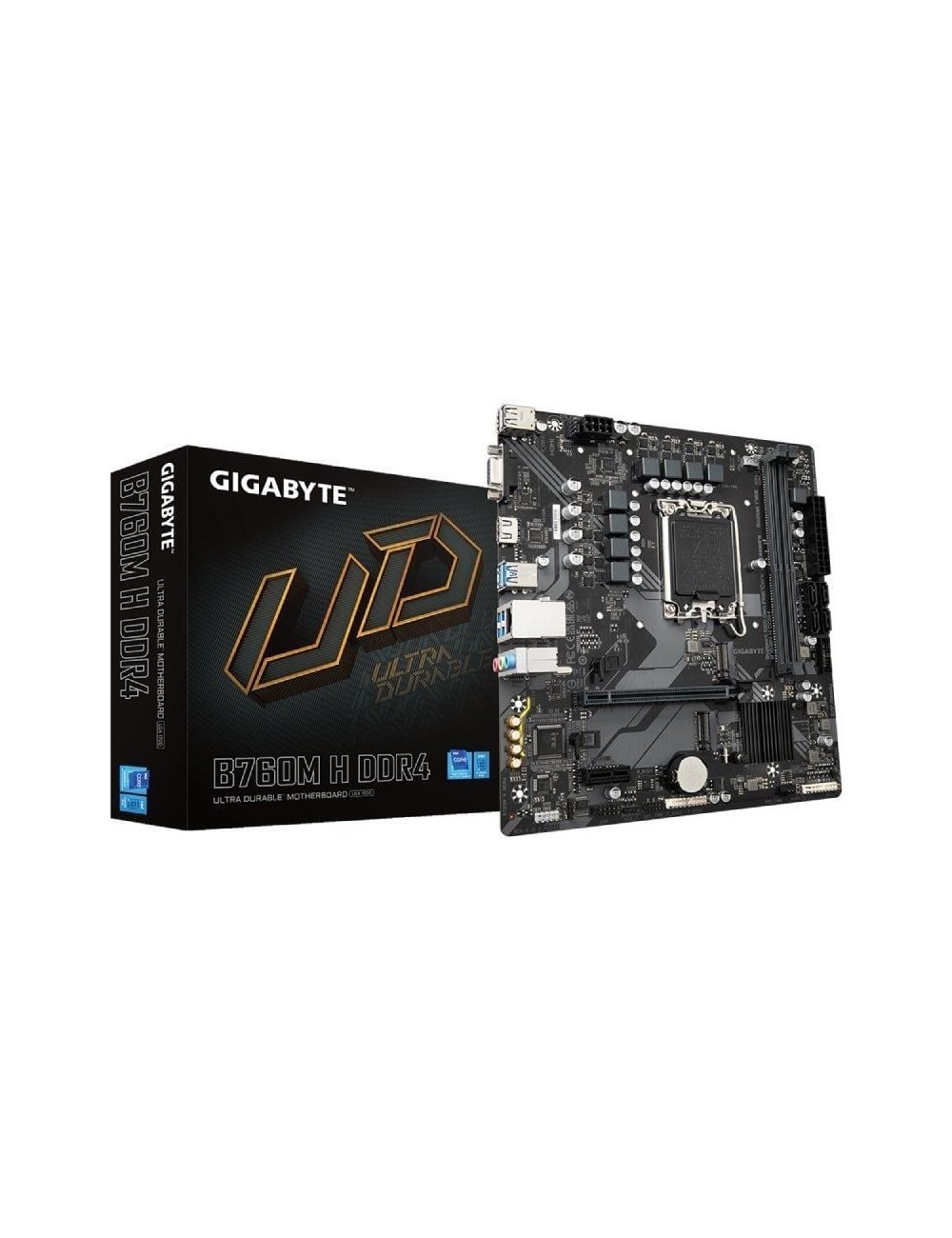 Placa Base Gigabyte B760M H DDR4 Socket 1700/ DDR4/ PCIe 4.0/ Micro ATX