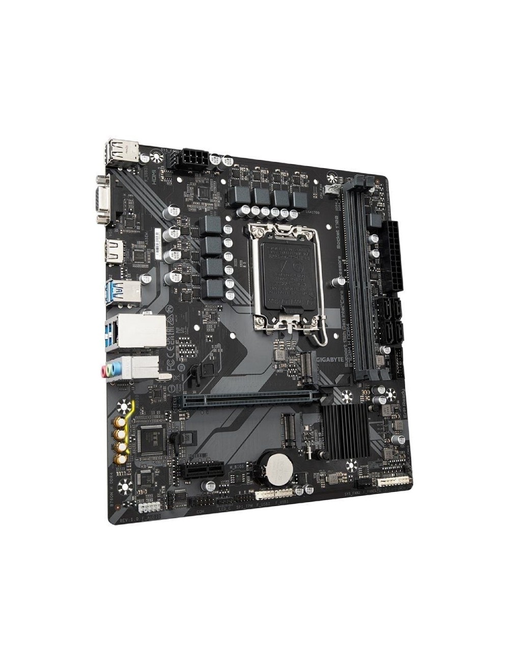 Placa Base Gigabyte B760M H DDR4 Socket 1700/ DDR4/ PCIe 4.0/ Micro ATX