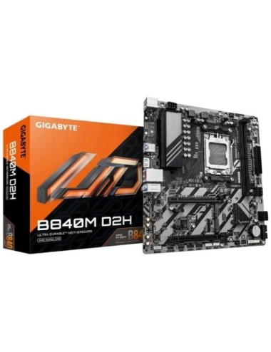 Placa Base Gigabyte B840M D2H Socket AM5/ DDR5/ PCIe 4.0/ Micro ATX