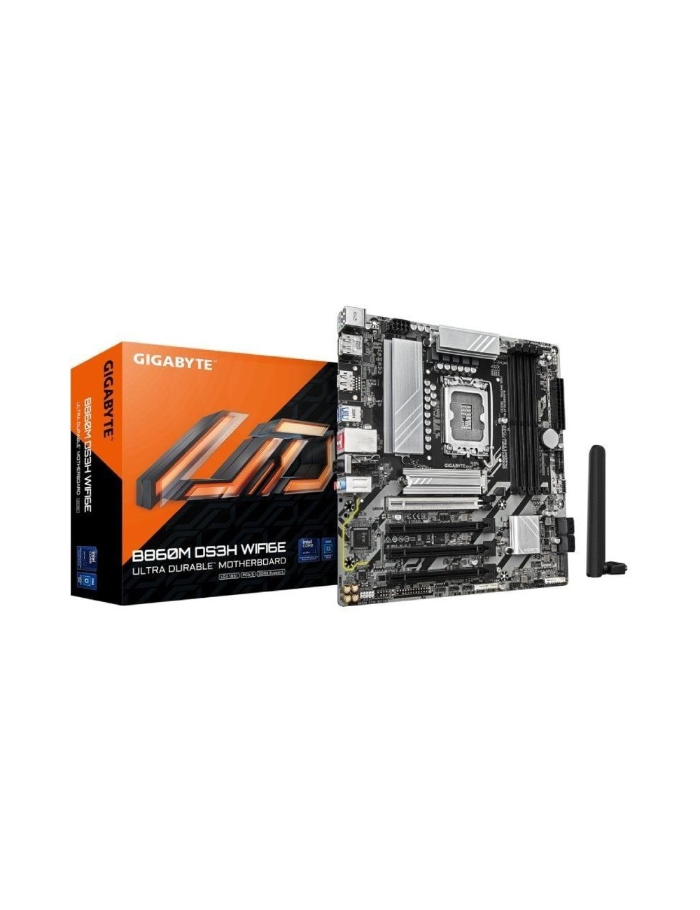 Placa Base Gigabyte B860M DS3H WIFI6E Socket 1851/ DDR5/ PCIe 5.0/ Micro ATX