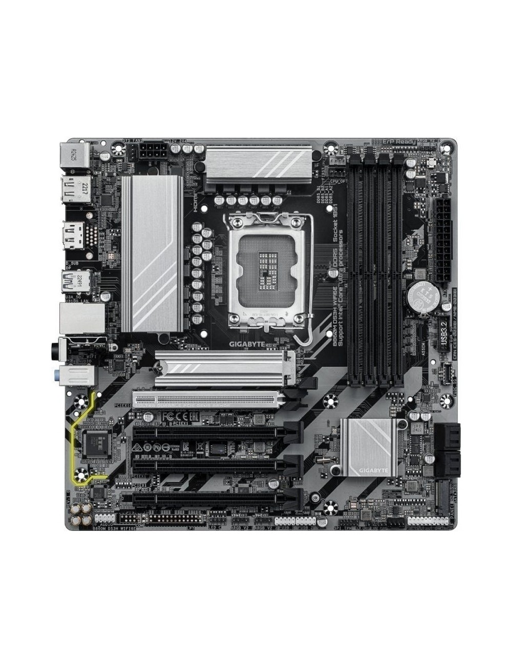 Placa Base Gigabyte B860M DS3H WIFI6E Socket 1851/ DDR5/ PCIe 5.0/ Micro ATX