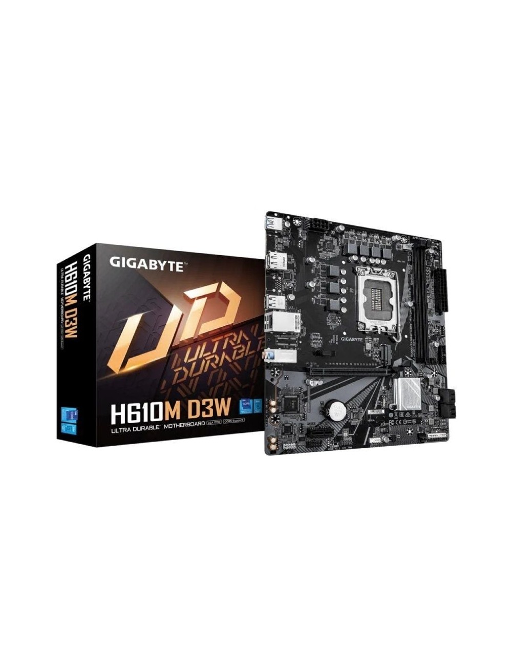 Placa Base Gigabyte H610M D3W Socket 1700/ DDR5/ PCIe 4.0/ Micro ATX