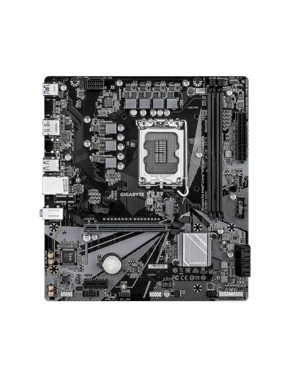 Placa Base Gigabyte H610M D3W Socket 1700/ DDR5/ PCIe 4.0/ Micro ATX