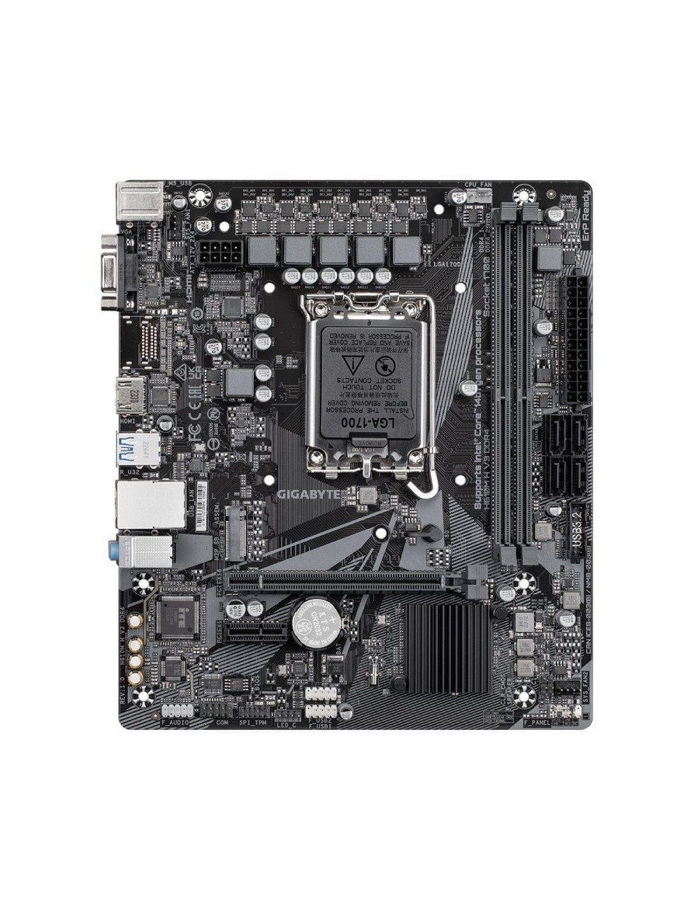 Placa Base Gigabyte H610M H V3 DDR4 Socket 1700/ DDR4/ PCIe 4.0/ Micro ATX