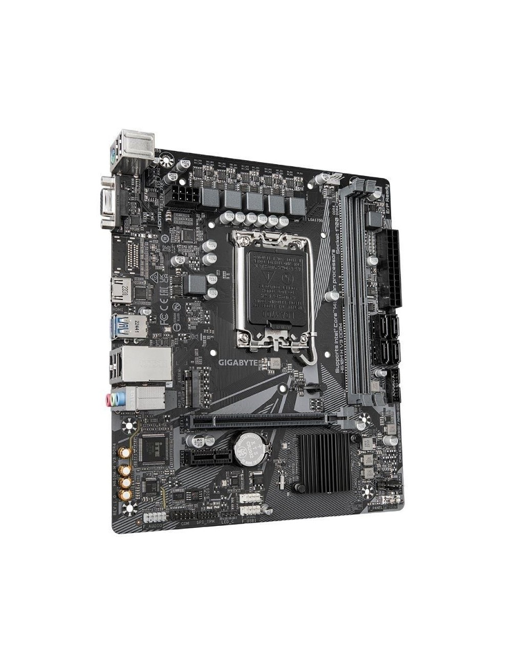 Placa Base Gigabyte H610M H V3 DDR4 Socket 1700/ DDR4/ PCIe 4.0/ Micro ATX