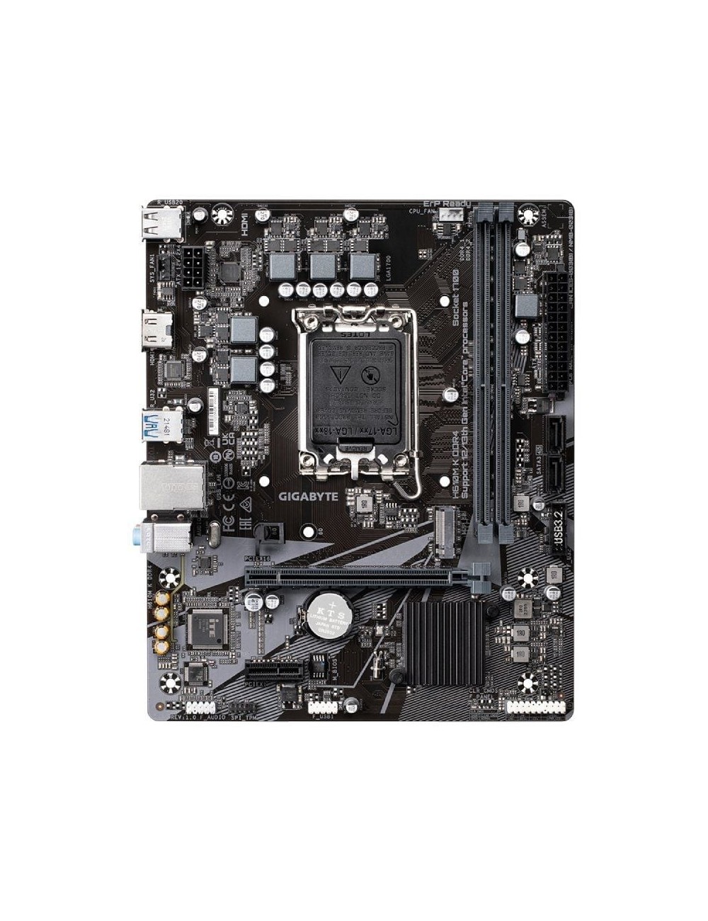 Placa Base Gigabyte H610M K DDR4 Socket 1700/ DDR4/ PCIe 4.0/ Micro ATX