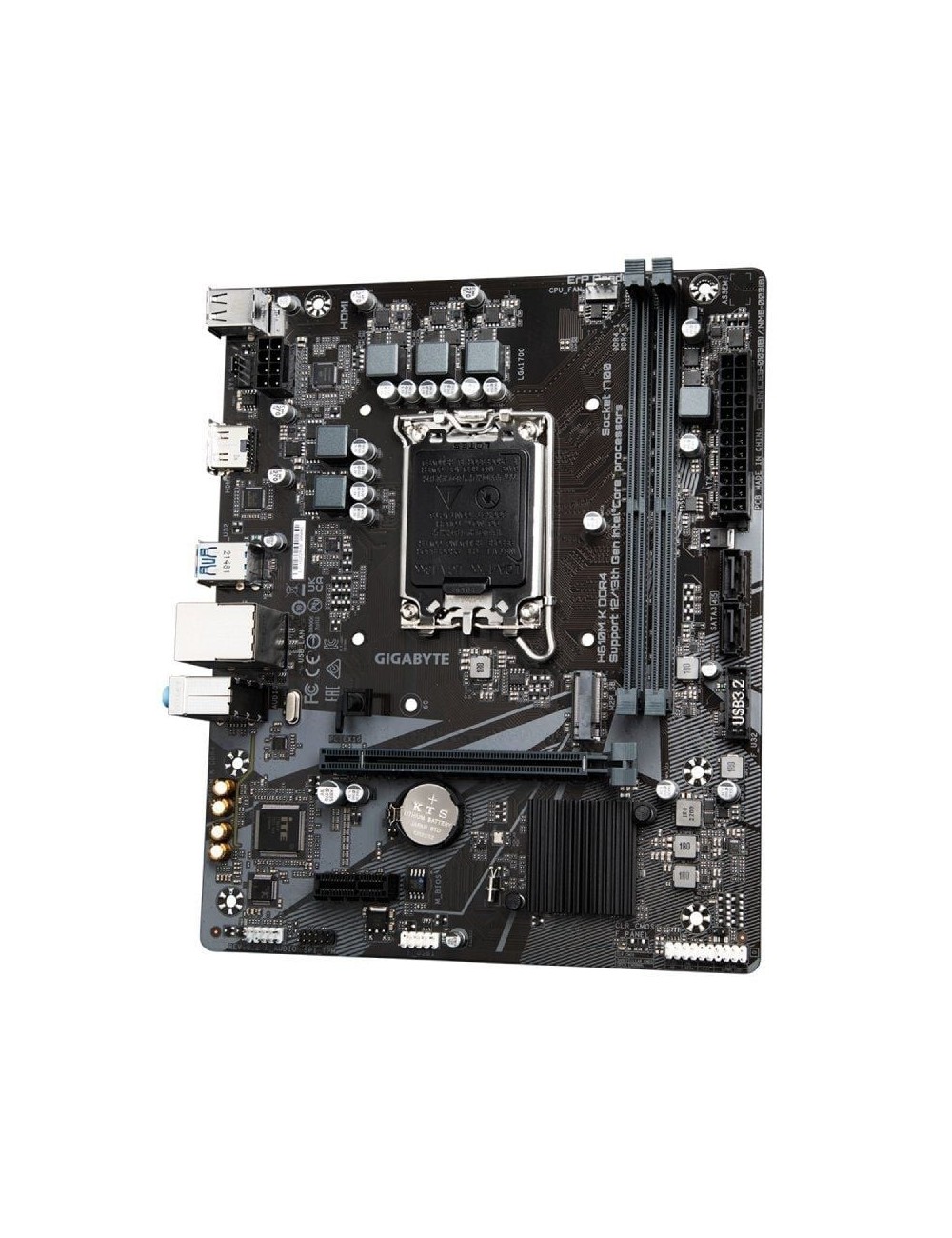 Placa Base Gigabyte H610M K DDR4 Socket 1700/ DDR4/ PCIe 4.0/ Micro ATX